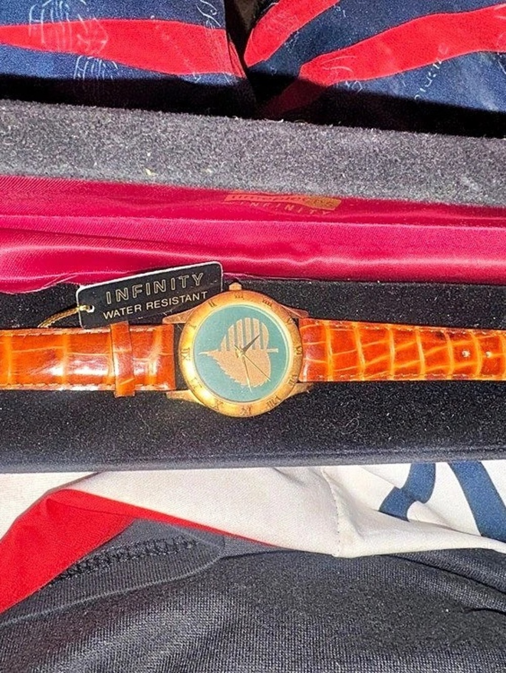 Infinity Watch Orange Gold NWT